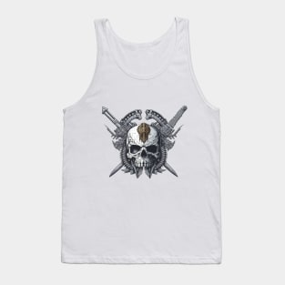 skull cyberpunk Tank Top